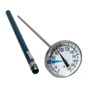 Stainless Steel Soil Thermometer by | 127Mm Stem, Easy-To-Read 1.5” Dial Display