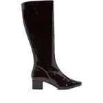 [Carel Paris] Carel Paris 45mm Malaga Leather Knee-high Boots 38.5 IT BROWN