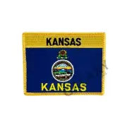 Kansas State Patch / Kansas Flag / Iron On