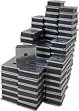 CA41LWHX100 Ferrite Magnet/Low Carbon Steel Magnet Fastener, Rectangular with Center Hole Zinc Plated, 1" Length, 0.813" Width, 0.313" Height, 12 lb. (Pack of 100)
