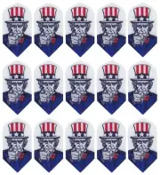5 Sets Rip Stop Nylon Fabric Slim Dart Flights - Ships w/ Tracking - Uncle Sam