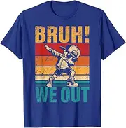 [Sojlreurs] Last Day of School Dabbing Boy Bruh We Out Student Squad T-Shirt