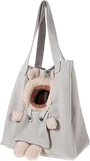 ibasenice Outdoor Pet Carrier Bag Portable Canvas Shoulder Bag for Small Pets Stylish Travel Bag with Cartoon for Kittens and Puppies Easy to Clean