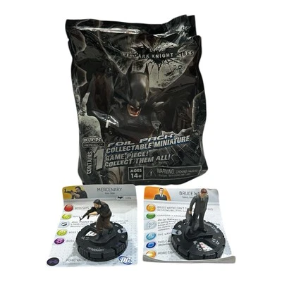 Batman: The Dark Knight Rises MERCENARY #008 HeroClix & #8 Bruce Wayne 202 Mini