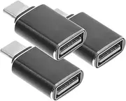 Vaguelly 3pcs USB to Type C Adapters Durable Connectors for Phone Accessories Lightweight Design High Grade and Construction