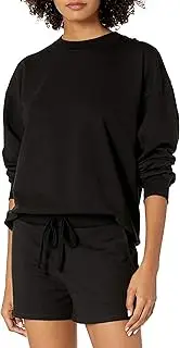 [The Drop] Women's Margot Loose Long-Sleeve Crewneck Drop-Shoulder Sweatshirt