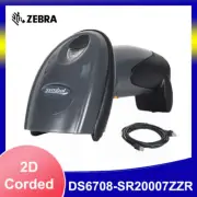 Zebra Symbol DS6708-SR20007ZZR 1D 2D Laser Handheld Barcode Scanner w/ USB Cable