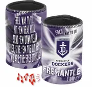 Fremantle Dockers AFL Musical Can Cooler Stubby Holder - Yes it Plays the song!
