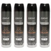 48 Hours Element Antiperspirant Deodorant - Vulcan by Above for Men - 3.17 oz Deodorant Spray - Pack of 4