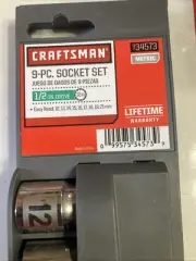Sears Craftsman USA Nos Metric 9pc Socket Set 1/2” Drive 34573 Easy Read 12-21mm