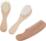MERRYHAPY 1Set Hair Brush Set Newborn Head Cleaning Brush Scalp Scrubber Head Scrubber for Gentle Grooming and Cradle Cap Care