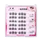Wispy Adhesive False Eyelashes Reusable Glue Free Fake Lashes Lady