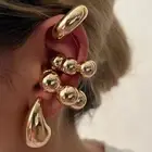 4Pcs/set C Shape No Piercing Earring Geometric Jewelry Accessories Women