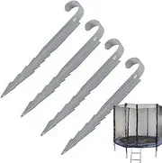 Trampoline Stakes Heavy Duty - Ground Stakes for Swing | Metal Swing Anchors for Garden, Outdoor Equipment Anchoring Tool