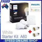PHILIPS Hue - White - Starter Kit A60/E27 - (Bridge + E27 Bulbs + B22 Adapters)