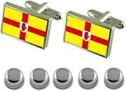 [Select Gifts] Shirt Dress Studs Ulster Flag Cufflinks