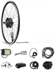 TDR 36V 250W Electric Bike Conversion Kit 26'' Rear Hub Motor Ebike DIY Set with KT LCD5 Display, Thumb Throttle, and PAS Sensor