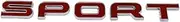 NPZPTFVFNR 3D ABS Letters Sport Supercharged HSE Si4 SDV6 SDV8 Emblem Car Trunk Badge Stickers Fit for Range Rover Autobiography Discovery(Silver Red)