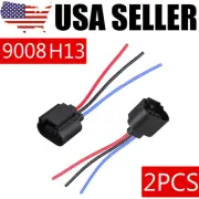 Two Harness Head Light Bulb Plug Repair Socket Wire Pigtail Female P 9008 H13 (for: Suzuki)