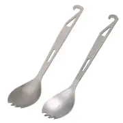 for Titanium Spork Camping Tableware Spoon Fork with Bottle Opener for Travel