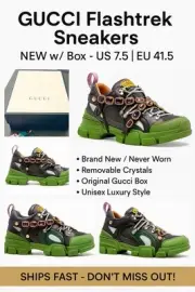 “GUCCI Flashtrek Sneakers – NEW w/ Box – US 7.5 | EU 41.5”