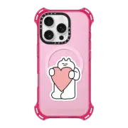 iPhone 16 Pro Bounce Case MagSafe Compatible SOSO PINK HEART