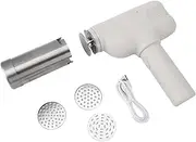 Electric Pasta Maker Small Rechargeable Automatic Noodle Maker for Home (White)