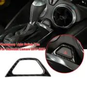 Emergency Lamp Light Switch Cover Trim for Chevrolet Camaro 2017-23 Carbon Fiber (for: Chevrolet)