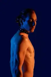 [M371] Male Model Showing Off Body To Viewer Fine Art Hunky Physique