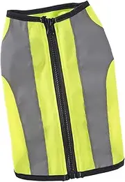 Dog Reflective Vest | Vest Pet High Visibility Apparel - Fluorescent Training Puppy Jacket with Zipper High Visibility Safety Pet Supplies for Night & Hiking