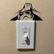 Star Wars Storm Trooper 5 inch Black Vinyl Sticker For Bumper Decal Phone Etc