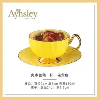 在飛比找Yahoo!奇摩拍賣優惠-Aynsley安斯麗 英式下午茶具輕奢骨瓷咖啡杯黃金果園色釉
