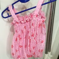 在飛比找蝦皮購物優惠-粉紅小洋裝