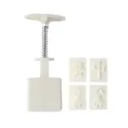 Plastic Material Mooncake Molds Mahjong Shapes Mooncake Stamps Mooncake Moulds