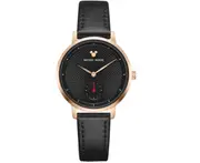 Fashion Trend Quartz Watch Mickey Mouse Belt Shiny Waterproof Watch for Boys and Girls-Black