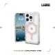 【UAG】iPhone 15 Pro 磁吸式耐衝擊保護殼（按鍵式）-極透明（玫瑰金圈）(支援MagSafe功能)