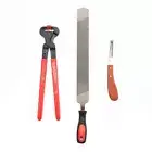 4pcs/set Farriers Tools Hoof Trim Shoeing Kit Hoof Nipper Rasp Knife Horse Farm
