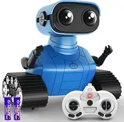 Hamourd Robot Toys for Boys Girls, Rechargeable Remote Control Emo Robots with Auto-Demonstration, Flexible Head & Arms, Dance Moves, Music, Shining LED Eyes for 3+ Years Old Kids