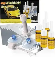 Windshield Repair Kit, Windshield Repair Kit for Chips and Cracks, Car Glass Repair Kit, Cracks Gone Glass Repair Kit, Automotive Glass Nano Fluid Windshield Crack Repair Kit for Chips (yellow)