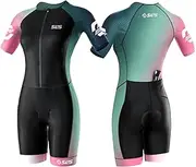 [SLS3] Triathlon Suits Women Elite Aero Sleeved Tri Suit Women, Trisuit, Quick-Dry, Italian Chamois, Ready for Any Distance