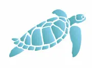 Turtle STENCIL Sea Life Ocean Sand Beach DIY Reversible Art Craft Signs Reusable