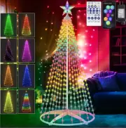 Smart LED lights 6FT Christmas Cone Tree with Star Topper Christmas Tree APP DIY