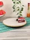Lazy Susan Cake Stand, Beige Marble Cake Stand Turntable, Handmade In India
