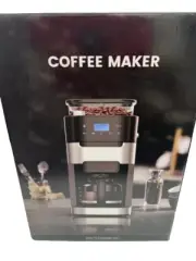 COWSAR 10-Cup Drip Coffee Maker with Built-In Grinder, 24-Hour Programmable, ...