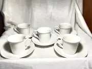 ELEGANT VILLEROY & BOCH CELLINI COFFEE-TEA CUP-SAUCER SET 6.75oz. NEW