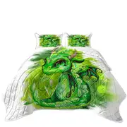 Green Leaves Earth Lil Dragon Coverlet