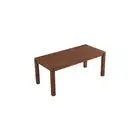 Edele Walnut Color FSC Certified American Oak Solid Timber Dining Table 160cm...