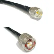 USA-CA LMR195 MINI UHF MALE to N MALE Coaxial RF Pigtail Cable
