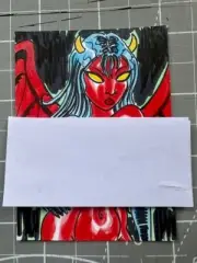 Original Signed Robert Smith Naughty Purgatori Marker Sketch Card