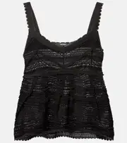 [Zimmermann] Zimmermann Lucky lace top AU 8 black